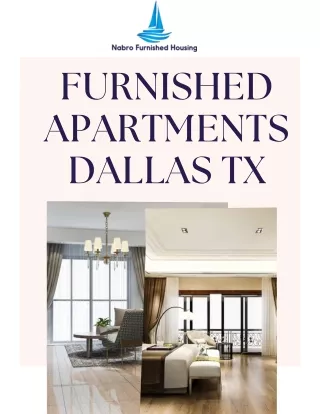 Furnished Apartment Dallas TX