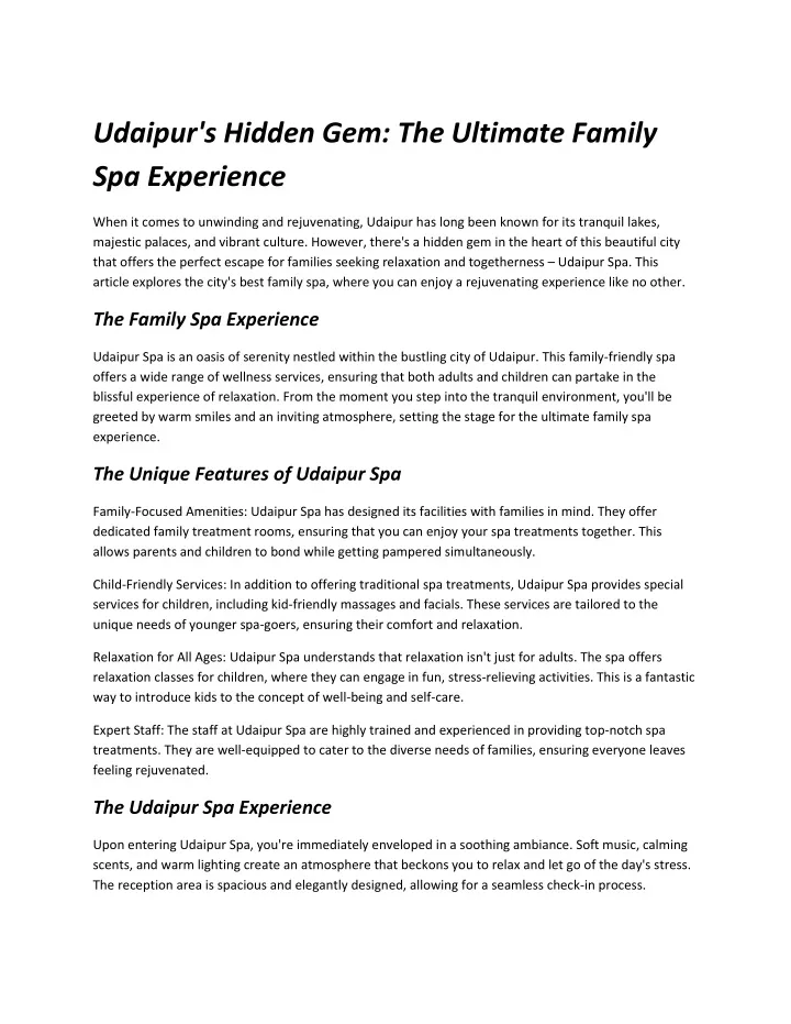 udaipur s hidden gem the ultimate family