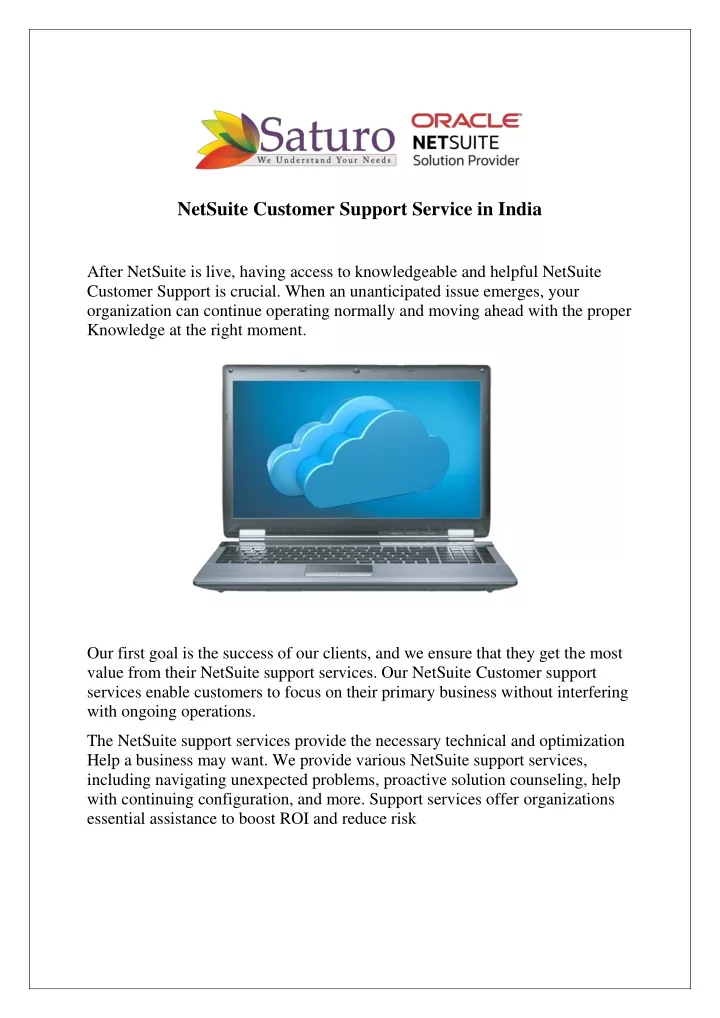 netsuite customer support service in india