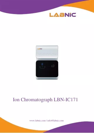 ion chromatograph lbn ic171