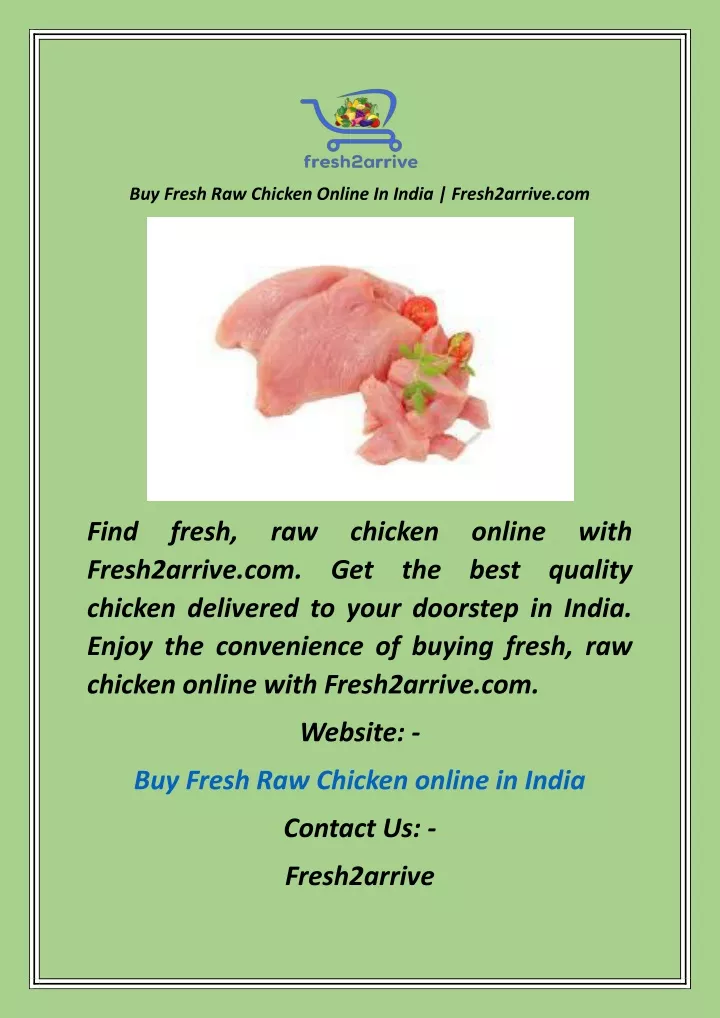 buy fresh raw chicken online in india