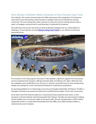 paris olympic exhibition marks centenary of levin
