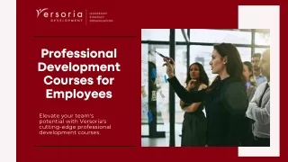 Professional Development Courses for Employees