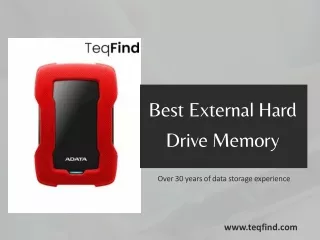 Best External Hard Drive Memory