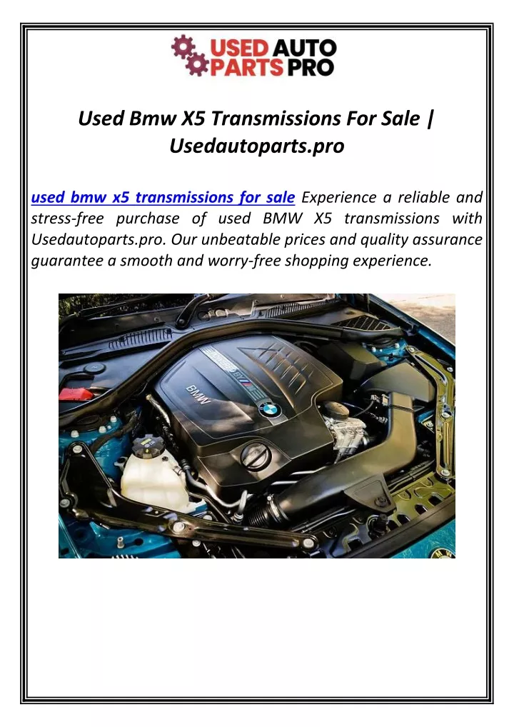 used bmw x5 transmissions for sale usedautoparts