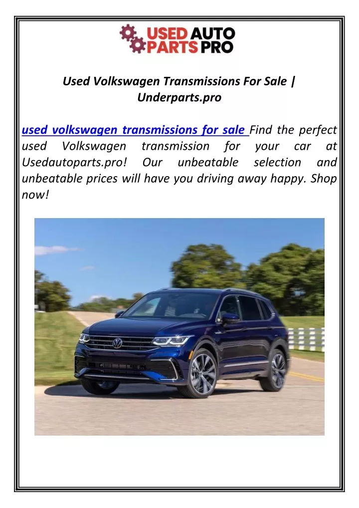 used volkswagen transmissions for sale underparts