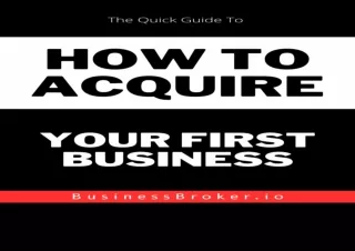 DOWNLOAD️ FREE (PDF) How to Buy A Business: The Ultimate Guide to Acquiring a Small Business