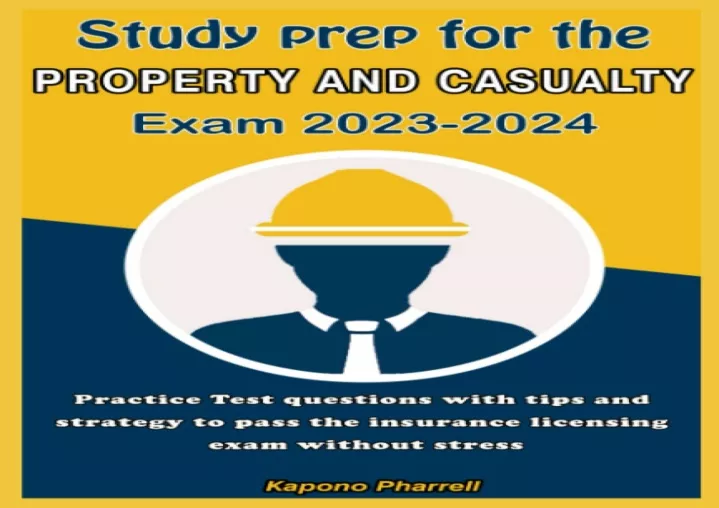 PPT FULL DOWNLOAD PDF Study Prep For The Property And Casualty Exam   Slide1 N 