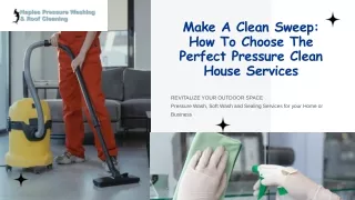 Pressure washing service