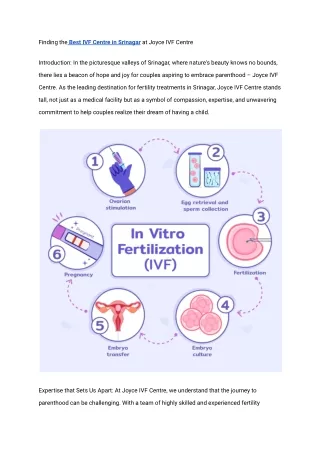 Best IVF Centre in Srinagar