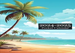FULL DOWNLOAD (PDF) pocket calendar 2024-2025 for purse: 2 Year Small Size - Tropical Island Design Volume 1