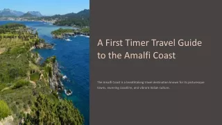 A First Timer Travel Guide To The Amalfi Coast