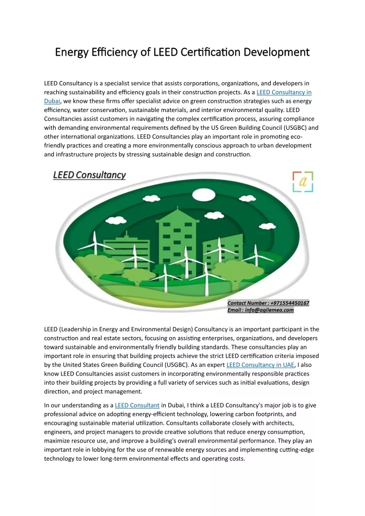 energy energy efficiency efficiency of leed