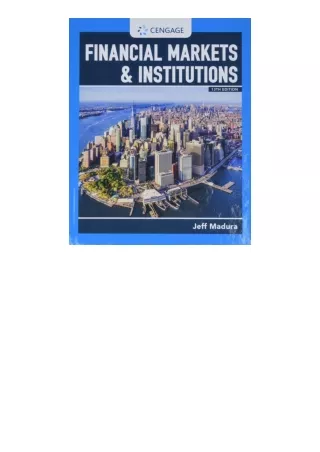 PDF read online Financial Markets And Institutions Mindtap Course List for andro