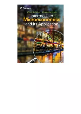 Kindle online PDF Intermediate Microeconomics And Its Application Mindtap Course