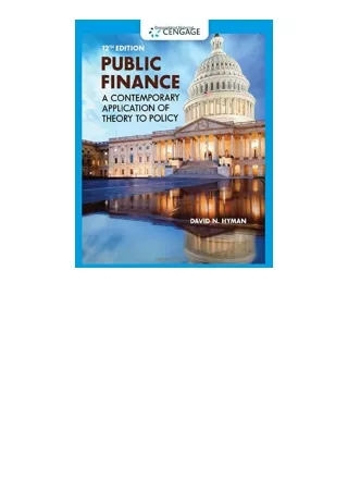 Download PDF Public Finance A Contemporary Application Of Theory To Policy for i