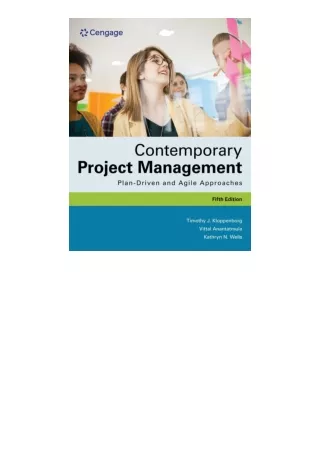 Download PDF Contemporary Project Management Plandriven And Agile Approaches ful