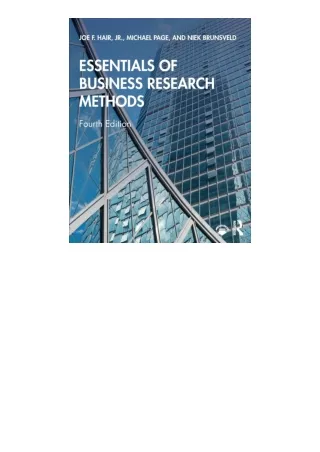 Download Essentials Of Business Research Methods full