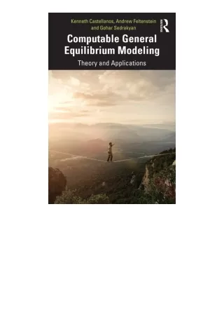 Ebook download Computable General Equilibrium Modeling free acces