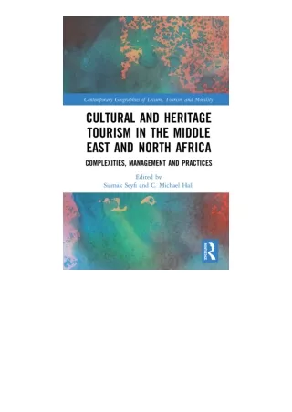 PDF read online Cultural And Heritage Tourism In The Middle East And North Afric