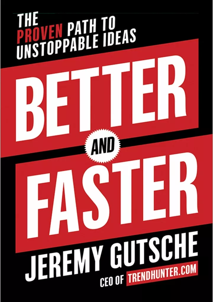 better and faster the proven path to unstoppable