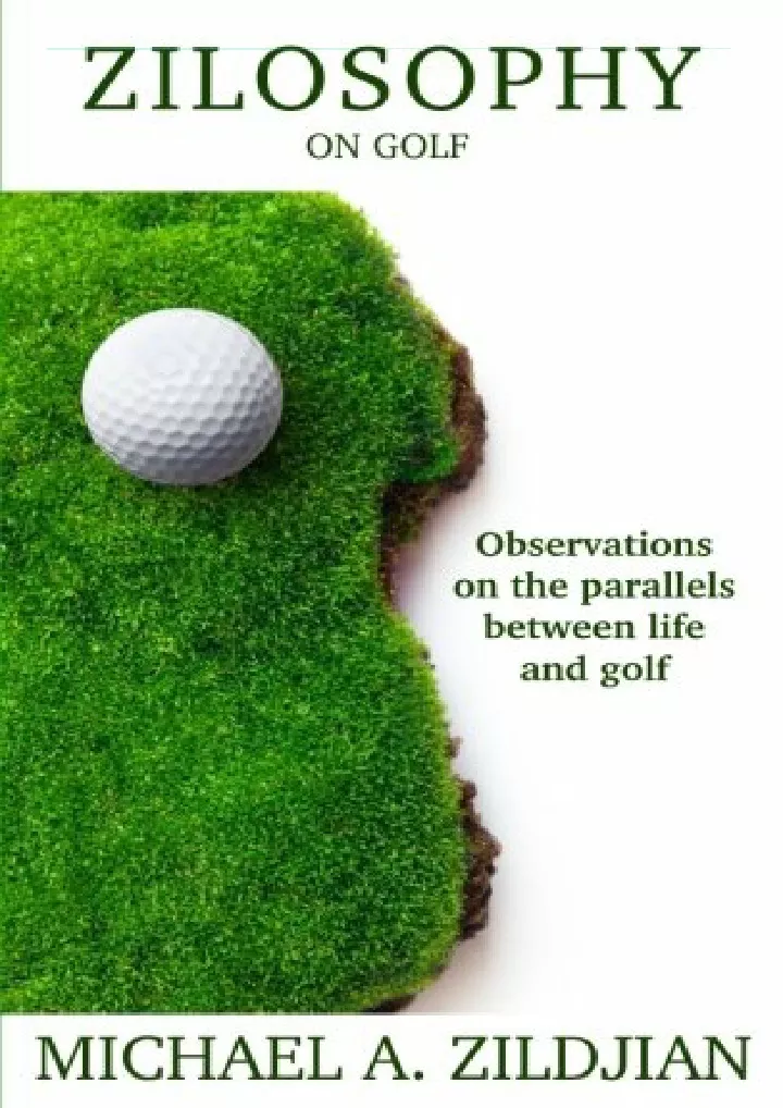 zilosophy on golf observations on the parallels