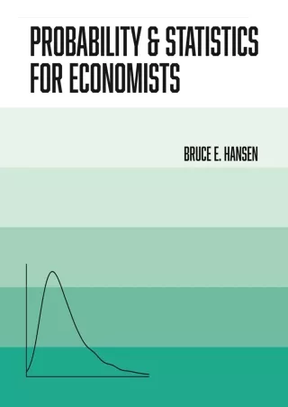 [PDF] READ] Free Probability and Statistics for Economists epub