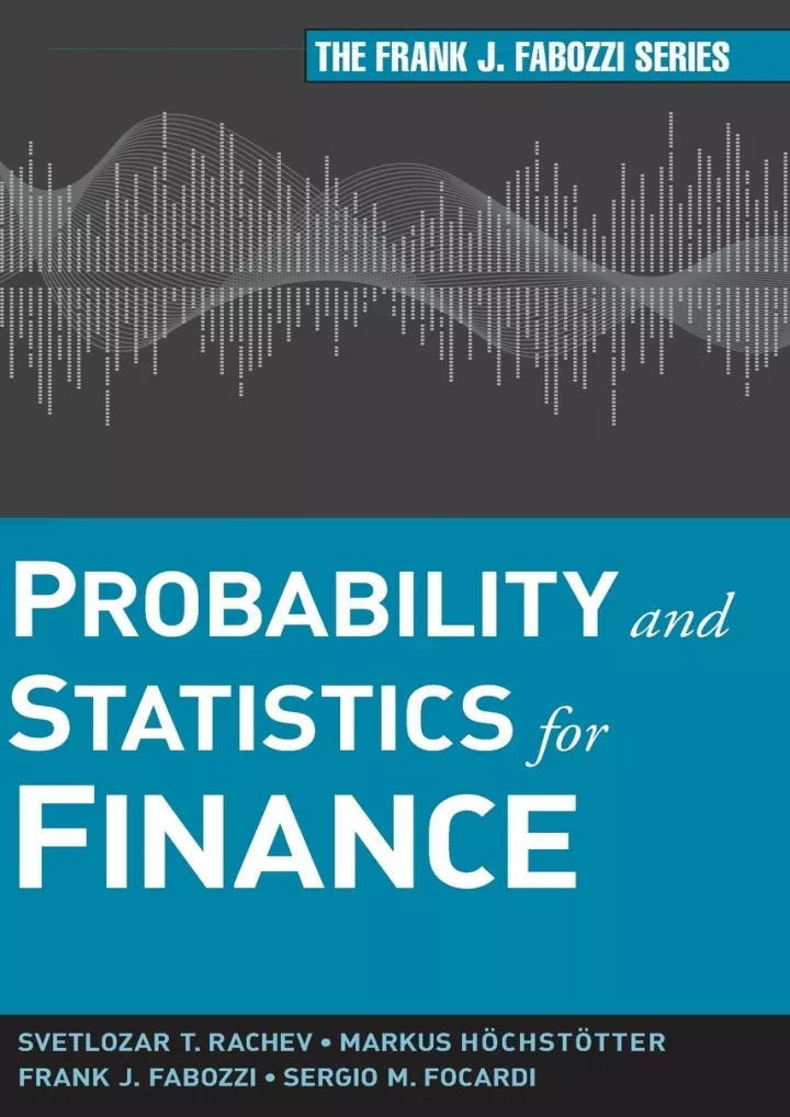 probability and statistics for finance download