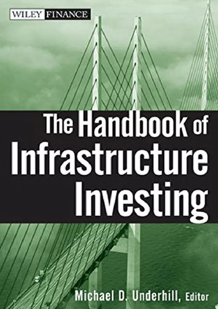 the handbook of infrastructure investing download