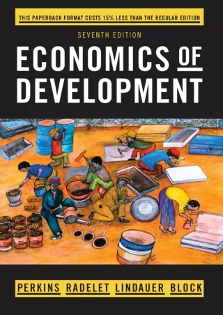(PDF/DOWNLOAD) Economics of Development kindle
