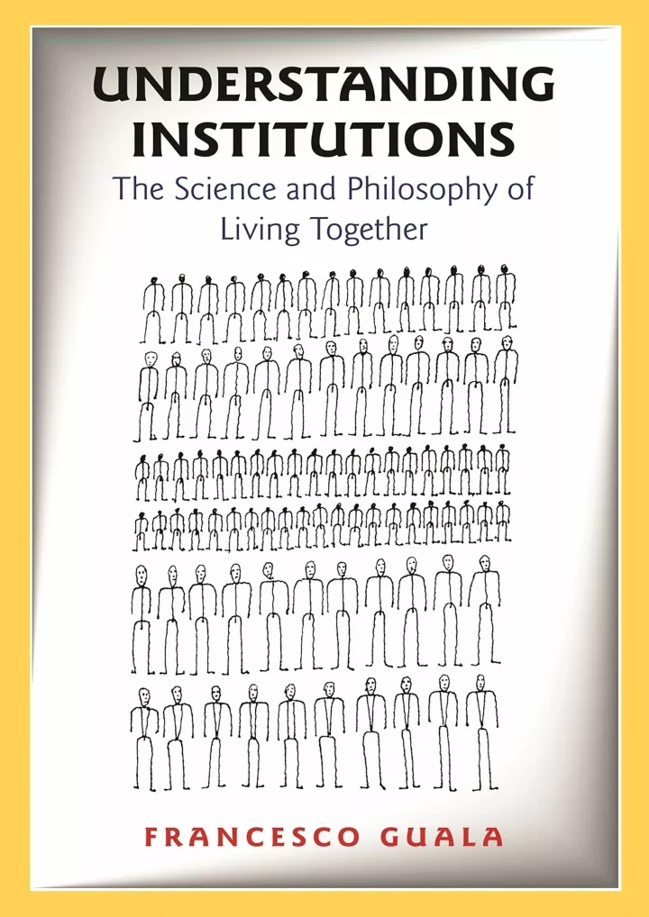 understanding institutions the science