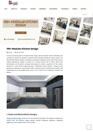 190  Innovative Modular Kitchen Design