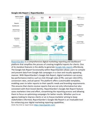 google ads report reportgarden