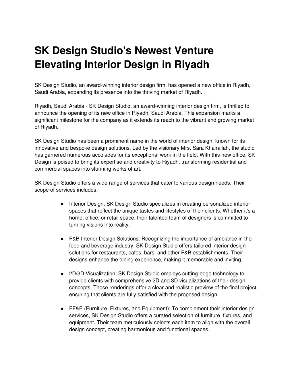 PPT - SK Design Studios Newest Venture Elevating Interior Design in ...