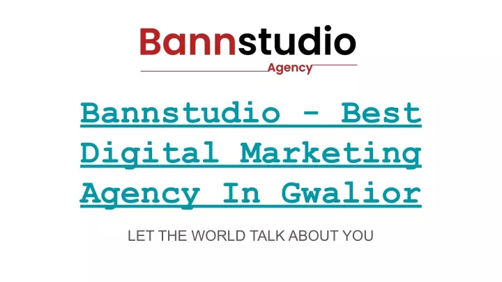 bannstudio best digital marketing agency