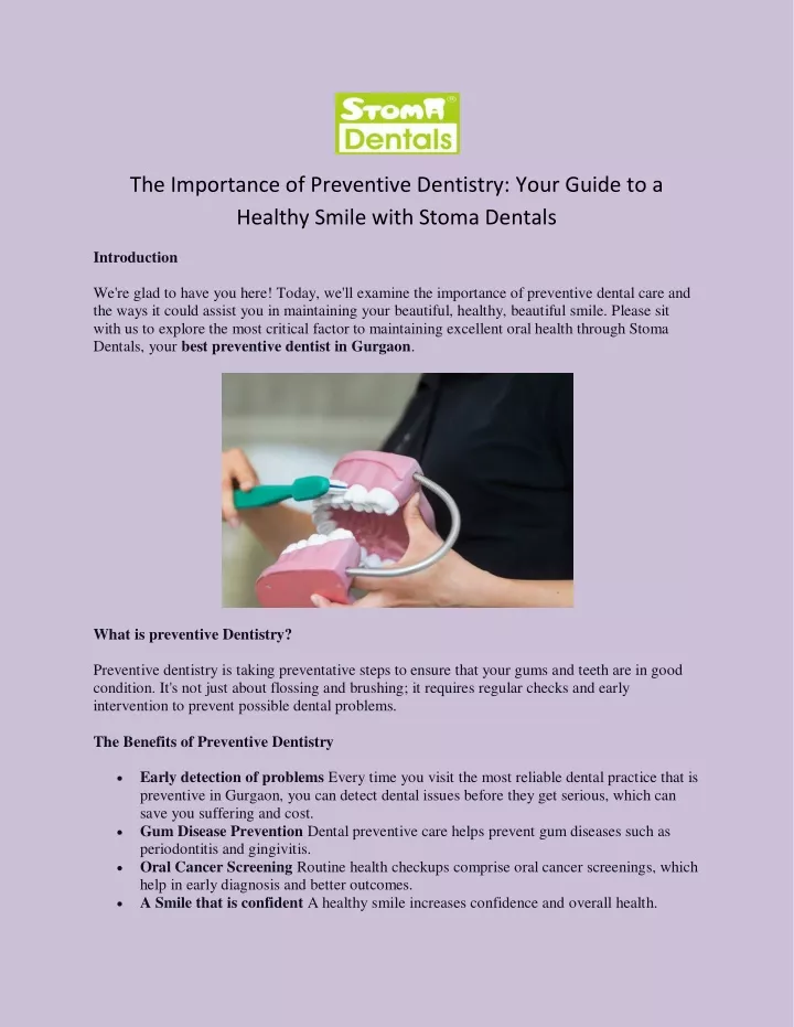 the importance of preventive dentistry your guide