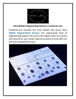 Ahca Mobile Fingerprinting Services
