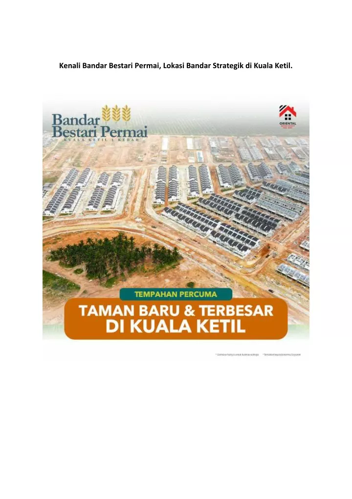 kenali bandar bestari permai lokasi bandar