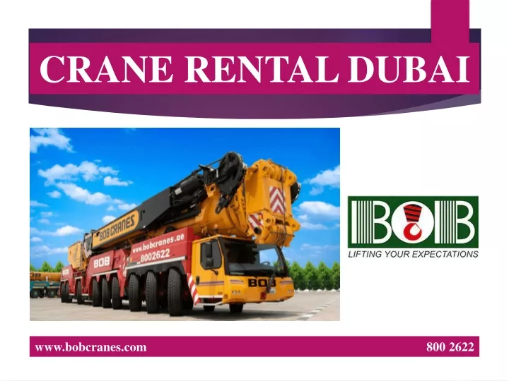 crane rental dubai