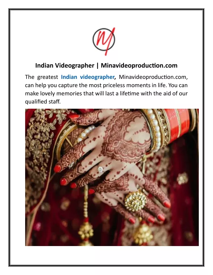 indian videographer minavideoproduction com