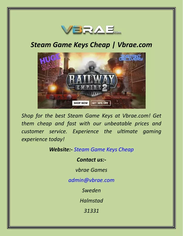 steam game keys cheap vbrae com