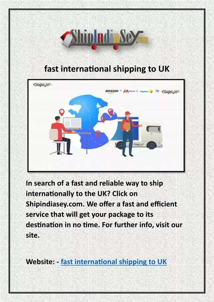 fast international shipping to uk