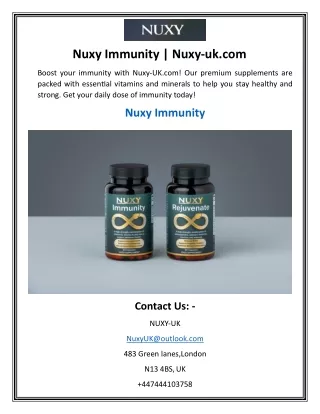 Nuxy Immunity