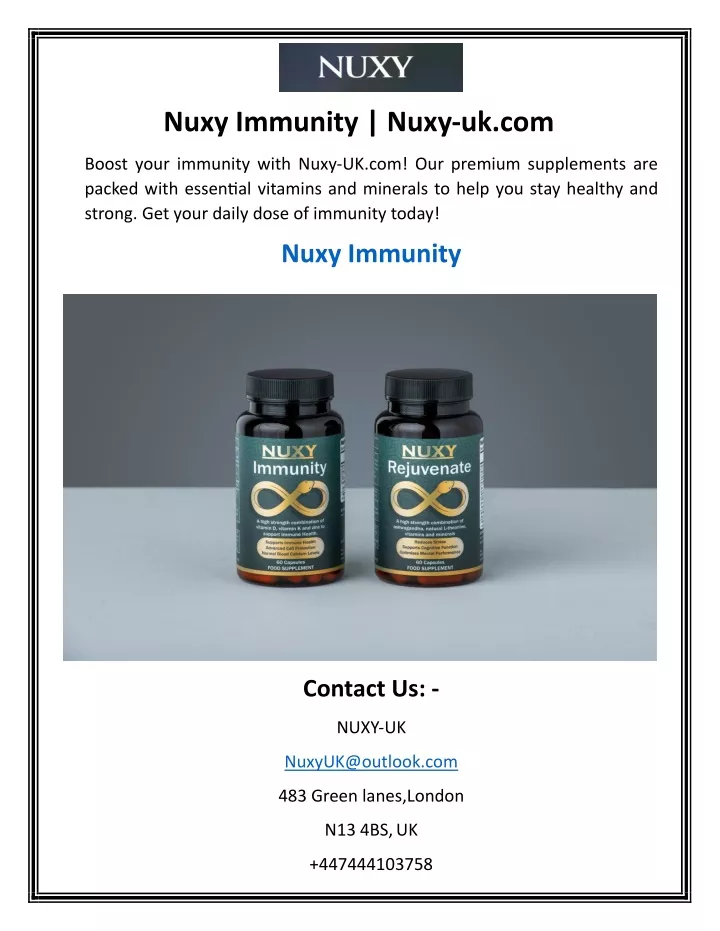 nuxy immunity nuxy uk com