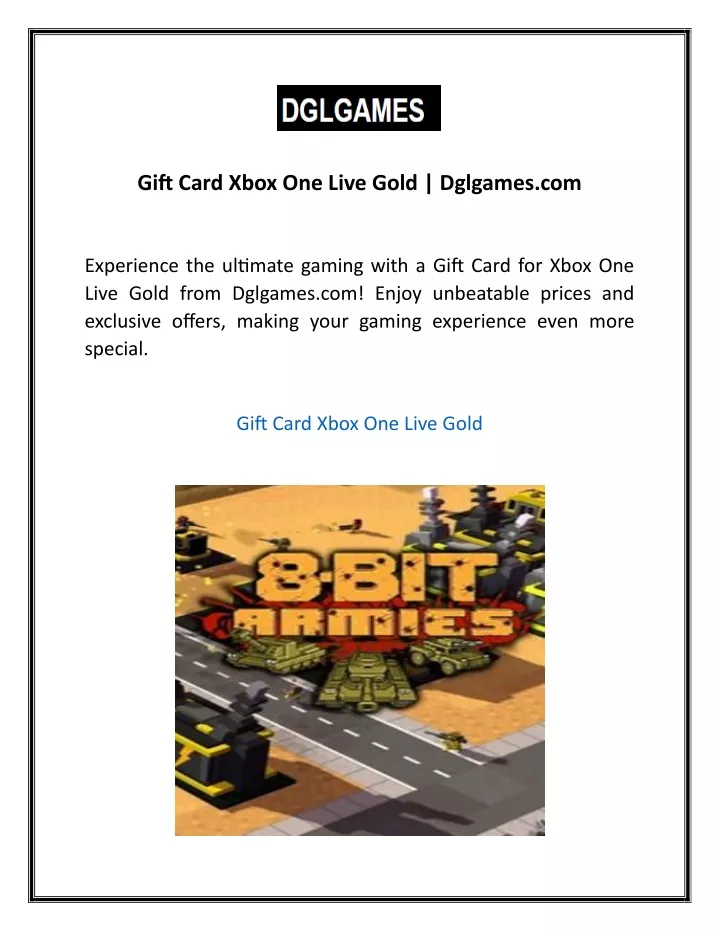 gift card xbox one live gold dglgames com