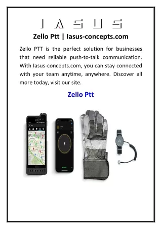 Zello Ptt  Iasus-concepts.com