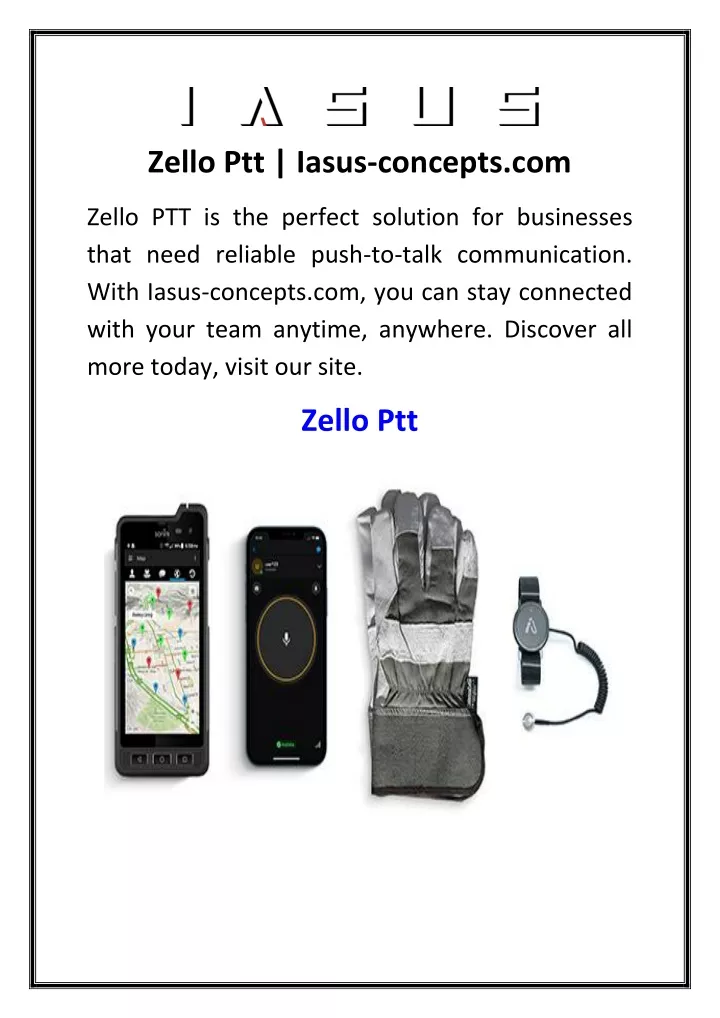 zello ptt iasus concepts com