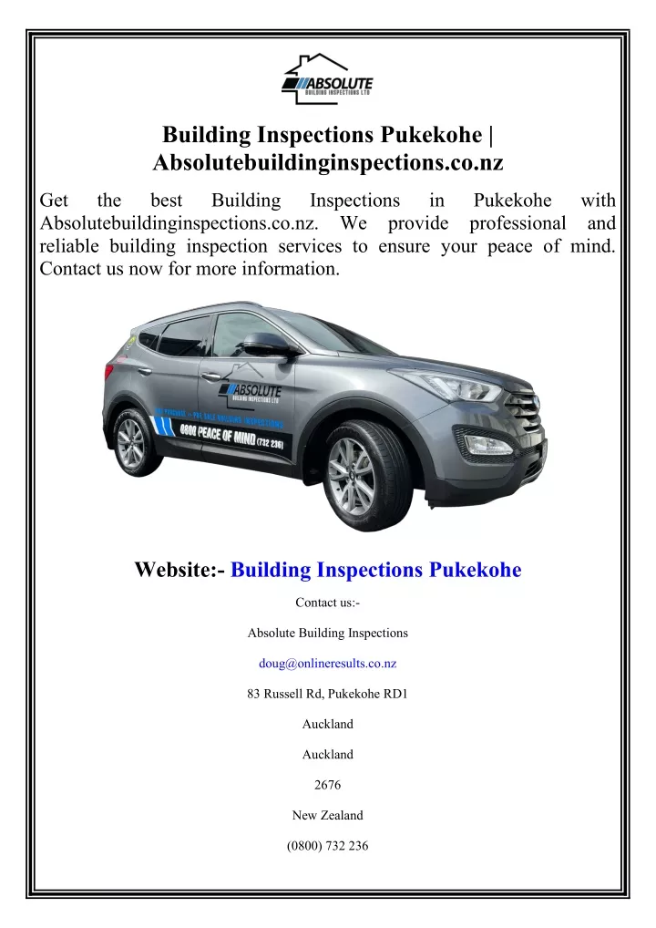 building inspections pukekohe