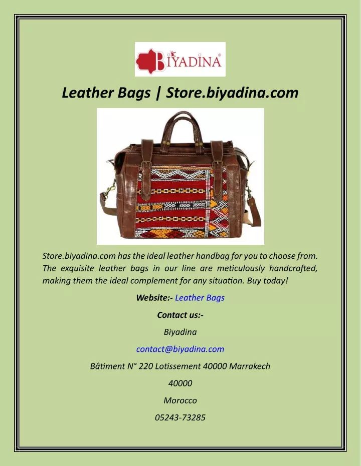 leather bags store biyadina com