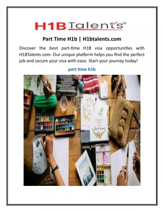 Part Time H1b  H1btalents.com